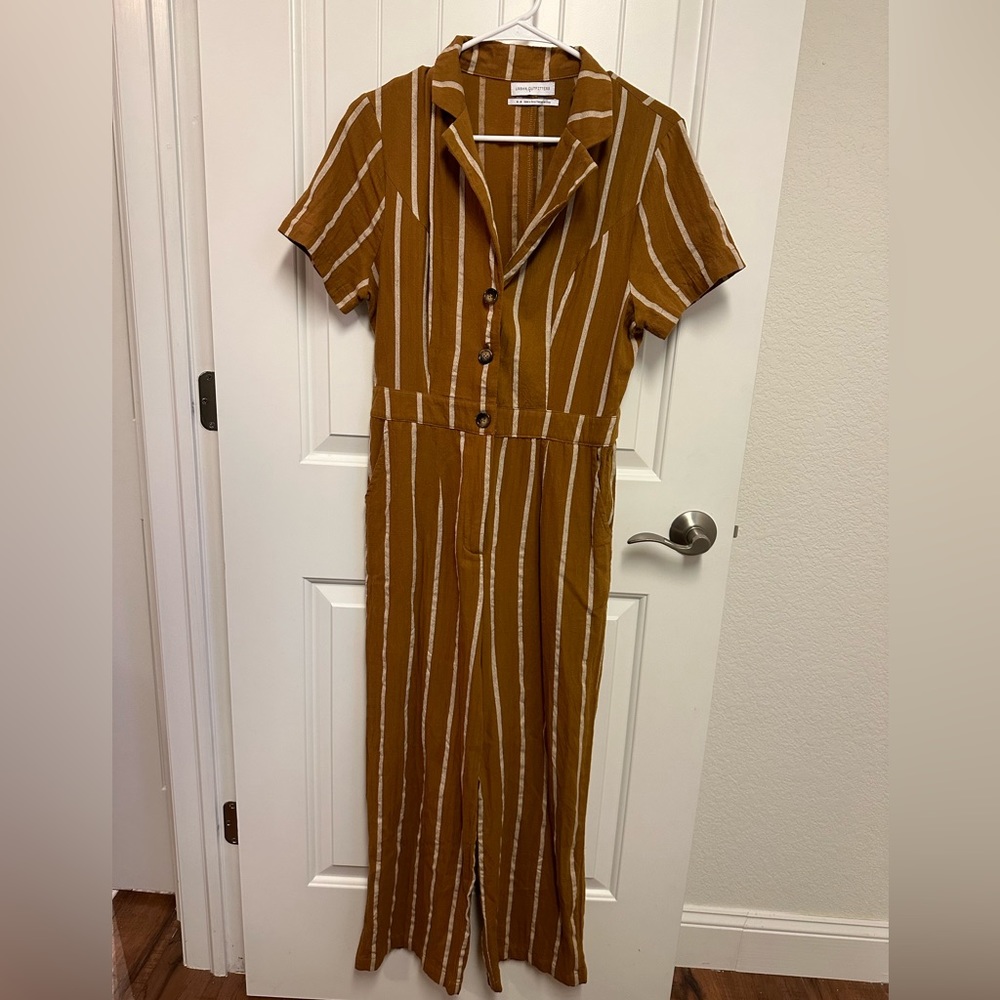Urban Outfitters Striped Cotton Jumpsuit